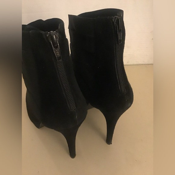 Stuart Weitzman women black suede platform heel boots US 10 - Picture 5 of 10